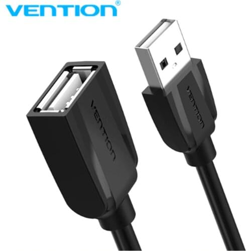 Vention USB 2.0 Extension Cable Data Male to Female Cable Extender 1m/1.5m/2m/3m/5m for Phone Charging Computer USB2.0 Extending