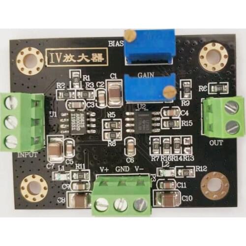 PIN Silicon Photodiode Silicon Photocell I/V Photocurrent to Voltage Amplification Signal Acquisition and Conversion Module