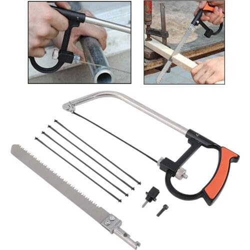 Mini hand saw set Cutting DIY Mini Handle Saw for Wood Multi-purpose hacksaw frame with hacksaw bar model Steel saw woodworking