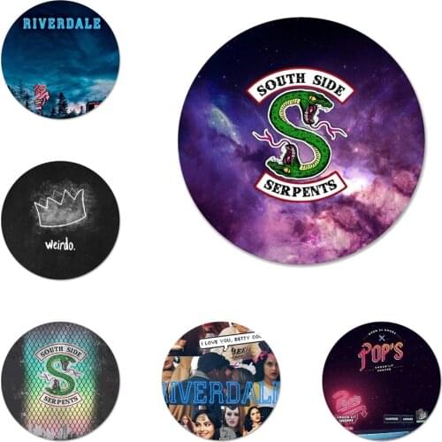 Riverdale South Side Cool Icons Pins Badge Decoration Brooches Metal Badges For Backpack Decoration 58mm