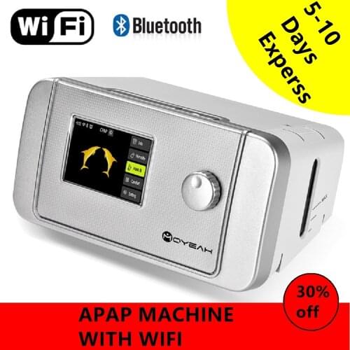 MOYEAH AUTO ANTI Snoring Machine Portable Breathing Device With Wifi Internet & Nasal Mask Strap Tube Filter Bag For Sleep Apnea