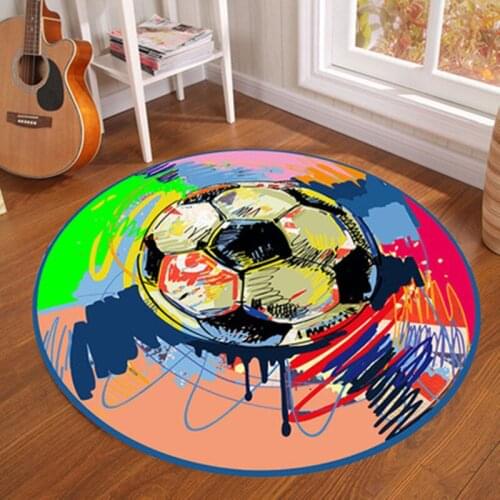 Cartoon anime round printed carpet Childrens room hanging basket computer chair Floor Mat rug and Carpets For Living room Home