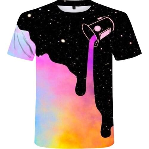 3D Painting Men and Women T-shirts 3D Style Design 2020 Summer Trend Short Sleeve T-shirt