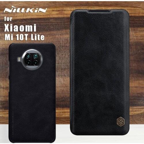 Nillkin For Xiaomi Mi 10T Lite 5G case qin Leather Pu full 360 Phone Case Protective Back Cover For Xiaomi Mi 10T Lite