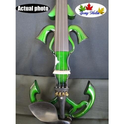 Newly model crazy -3 SONG art streamline 4/4 electric violin #10498