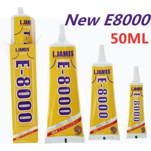 New E8000 50ml Strong Liquid Glue Clothes Fabric Clear Leather Adhesive Jewelry Stationery Phone Screen Instant Earphone