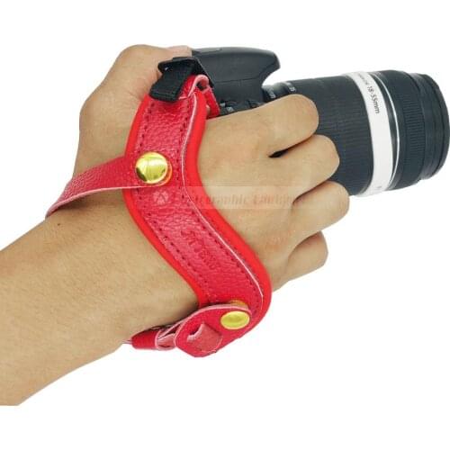 New DSLR Camera Hand Wrist Strap Leather Handmade for Canon Nikon Sony Pentax Fujifilm Leica Camera
