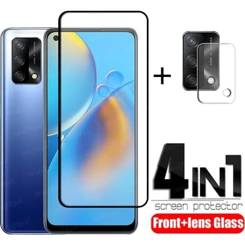 Full Cover Glass For OPPO A74 Glass For OPPO A74 Tempered Glass Film Protective Screen Protector For OPPO A54 A94 A74 Lens Glass