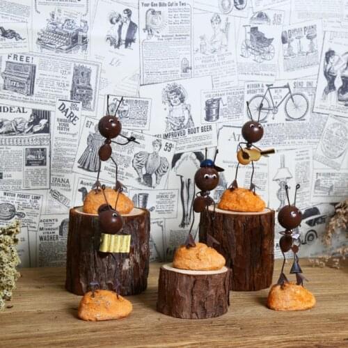 1pcs Cute Metal Sculpture Ant Insect Ornament Creative Gifts Indoor Outdoor Accessories Home Decor Garden Crafts