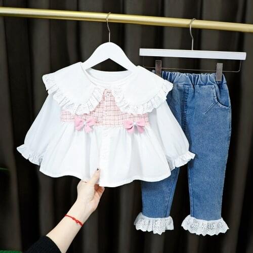 Cute Long Sleeve Clothes Baby Kids Clothes For Girls Cartoon Clothing Toddler Children Tracksuit Autumn Newborn Sets 1 to 5 Year