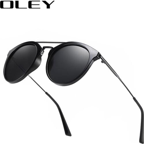 OLEY TR90 Vintage Men Sunglasses Polarized Oval Frame Sun glasses Women Men Fashion Classic Unisex Goggles Oculos De Sol
