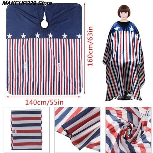 Haircut Cloth Hairdressing Barber Cloth American Flag Pattern Apron Polyester Hair Cape Styling Design Supplies Salon Gown