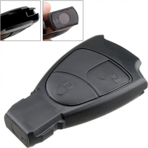 2 Buttons Car Key Smart Shell Case Replacement Remote Auto Key Cover Fit for Mercedes Benz Class A B/C E S ML CLK CLS SLK CL