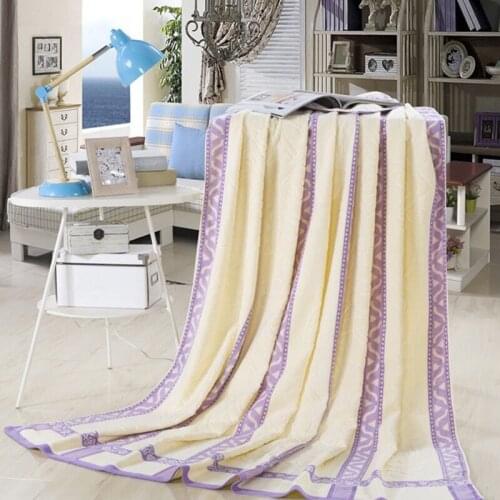 Spring Summer Cotton Gauze Muslin Throw Blanket on The Bed Crib Cover Sheets Soft and Comfortable Bedding Coverlet Blanket