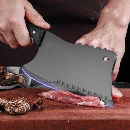 High Hardness Butcher Knife Stainless Steel Bone Chopping Knife Meat Fish Vegetables Slicing Cleaver Kitchen Chef Knife Cutter