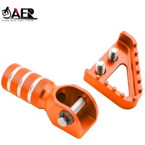 JAER CNC Gear Shifter Lever Billet Rear Brake Pedal Step Tips for KTM 125-530cc 2004-2010 SX EXC XCF XC XCW SXF EXCF SMR