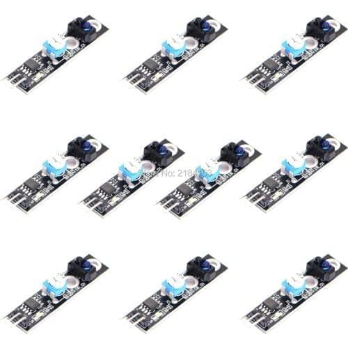 100pcs 1 channel tracing module/ Intelligent Vehicle tracking probe infrared /black white line detection sensor KY-033