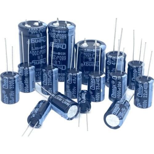 Chengx direct insertion aluminium electrolytic capacitor 1500UF 200V 30*45 2200uf 200v 35*50