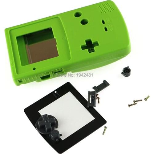 10sets/lot 5 colors full housing shell case with screen lens full screws and buttons for GBC Gameboy Color GBC