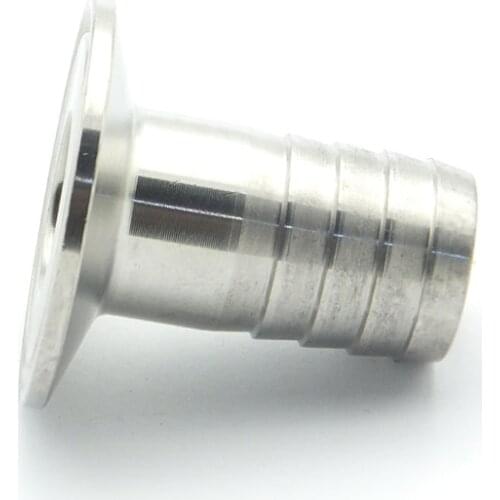 76mm Hose Barb x 91mm Ferrule OD 304 Stainless Steel Hex Sanitary Connector Pipe Fitting For Homebrew Fit 3" Tri Clamp