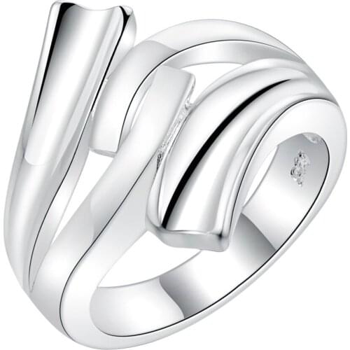 AR225 Hot Selling silver plated finger Rings for women men silver fashion jewelry free shipping wholesale smart Rings
