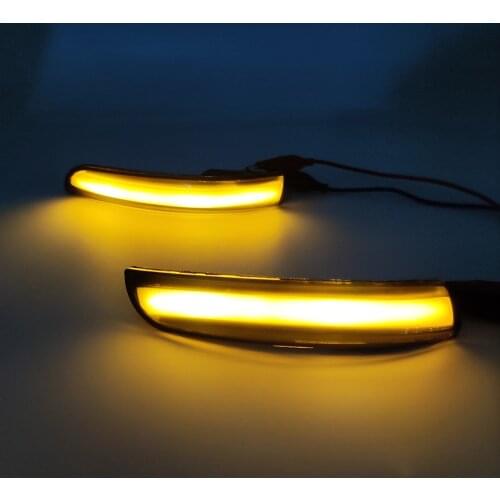 Car Accessories Dynamic LED Side Rearview Mirror Turn Signal Light Indicator For Ford Escape Kuga II EcoSport 2013 - 2019