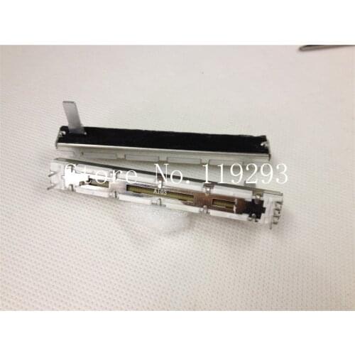 [BELLA]Hop assets mixer fader potentiometer duplex potentiometer A10KX2 A10K 75MM 15MC handle white--50pcs/lot