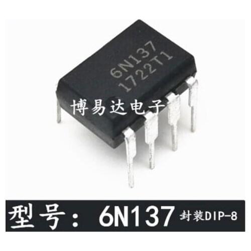 Free Shipping 50pcs 6N137 6N137 6N137M DIP-8 6N137