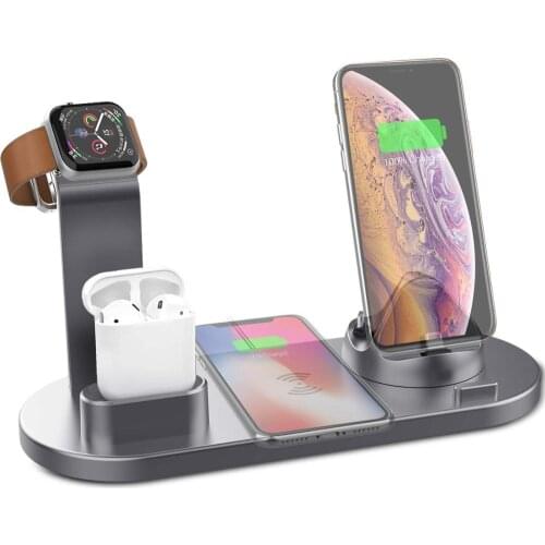 Wireless Charger 3 in 1 Wireless Charging Dock Compatible for Apple Watch 5 for Airpods Charging Station Fast Wireless Charging