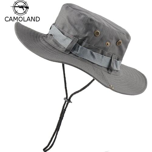 CAMOLAND UPF 50+ Sun Hats For Women Man UV Protection Wide Brim Panama Hat Male Outdoor Hiking Bucket Caps Female Beach Cap