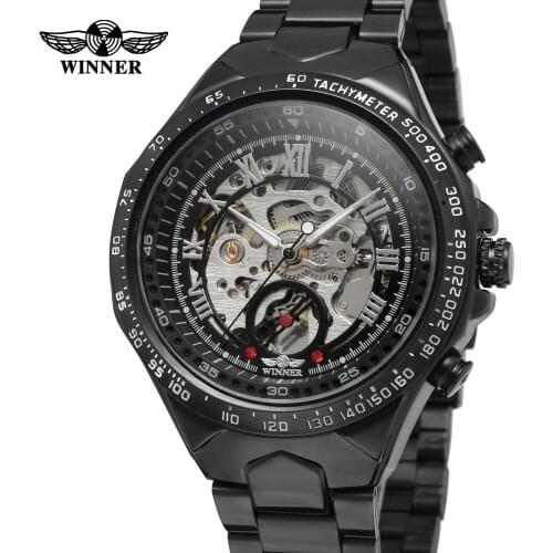 2019 Winner Top Brand Number Army Military Sport Design Bezel Luxury Golden Man Watch Montre Homme Clock Men Automatic Skeleton