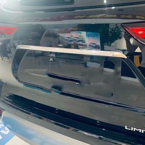 For Toyota Highlander 2021 2022 Stainless Steel Car accessories Rear Trunk Lid Trim Cover trim Rear Gate Decoration Moulding