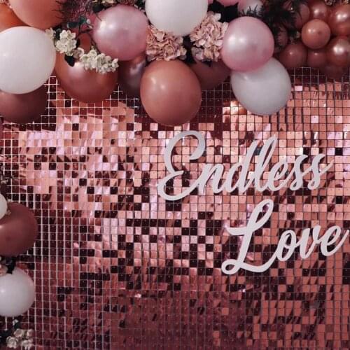 Dark Mirror Rose Pink Gold Shimmer Sequin Backdrop Panel Wall Birthday Party Decoration 3d Shimmering Shine Photo Background Bar