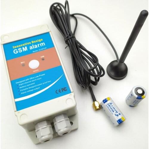 GL09TOP Battery operated GSM alarm box 8 channel SMS Super small GSM of security Alarm of Systems