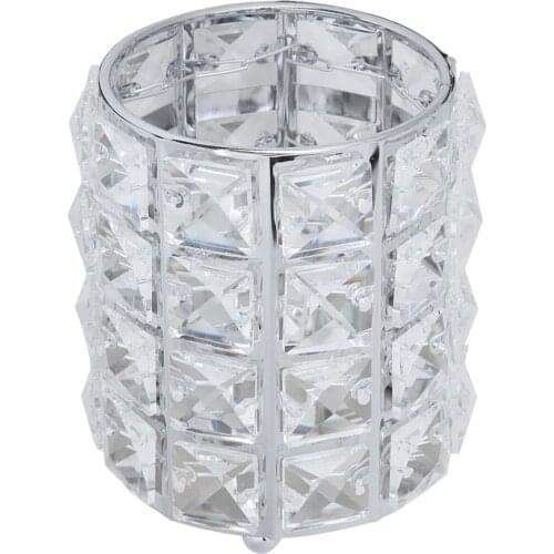 Crystal Holder Makeup Brushes Storage Bucket Desktop Decor Organizer Makeup Brush Finishing Beads Crystal Jewelry Storage Box