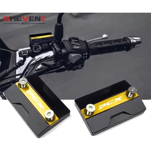 Motorcycle CNC Aluminum Front Brake Master Cylinder Fluid Reservoir Cover Cap For HONDA PCX 125 PCX 150 PCX125 PCX150 2018 2019