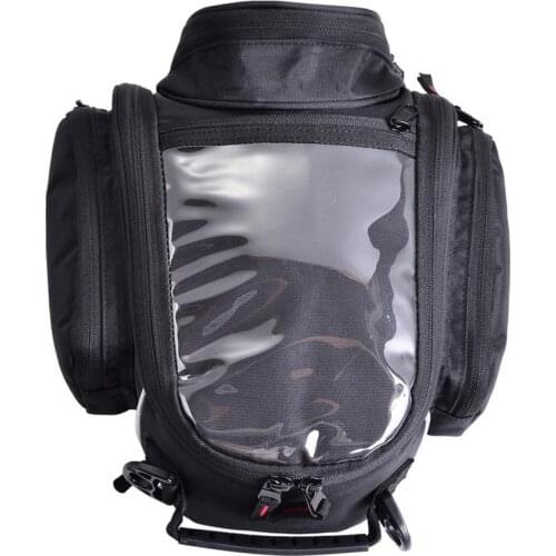 Magnetic Motorcycle Tank Bags Mobile Phone Navigation Motorbike Oil Tank Bag Fixed Straps Shoulder Bag Outdoor Casual Waist Bag