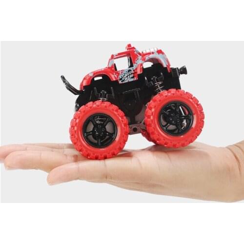 Strong Grip Truck Car Vehicles Friction Powered Toys Outdoor Anti Shock Kids Toy 360 Degree Flipping Durable Inertia Gif