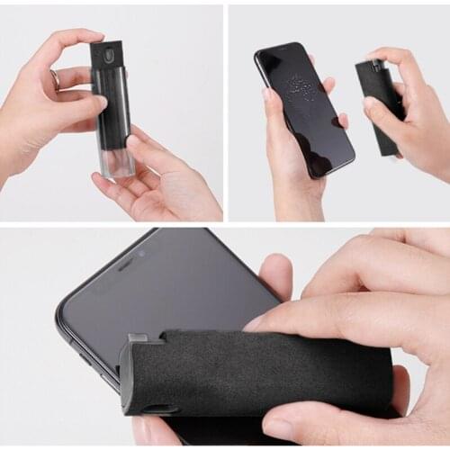 1Set Portable Phone PC Screen Cleaner Microfiber Cloth Cleaning Device for Computer/Notebook/Tablet/TV Screen