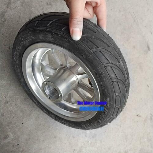 Size 10 inch Inflatable wheels 70/65-6.5 Tubeless tire Vacuum Tyre with 6.5" alloy rim fits Electric Scooter front wheel
