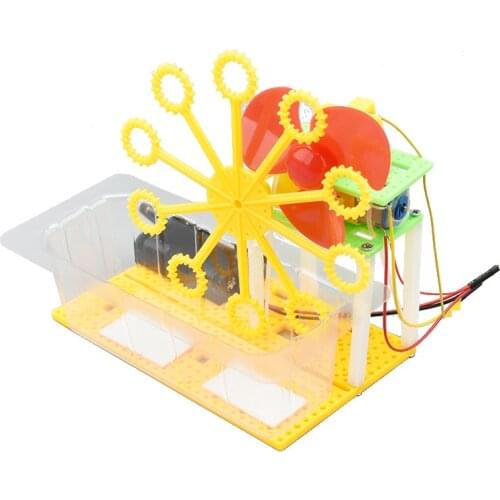 Science Kits DIY Electric Bubble Machine STEM Toys Kids Science Assembly Educational Learning Kit School STEAM Projects