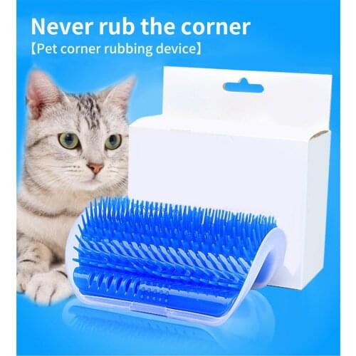Cats Brush Corner Cat Massage Self Groomer Comb Brush Cat Rubs the Face with a Tickling Comb Cat