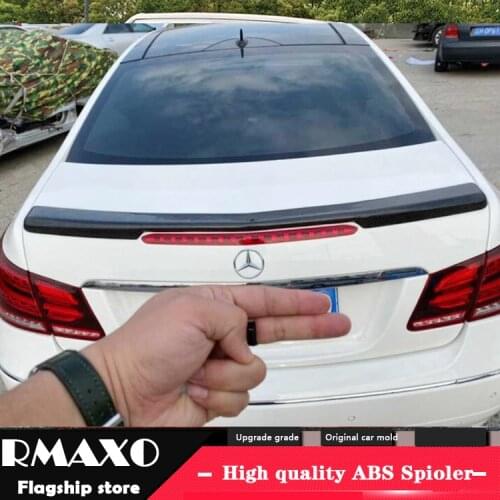For W212 W207 Spoiler 2008-2015 Mercedes-Benz W212 E-class coupe W Spoiler ABS plastic Material Car Rear Wing Color Rear Spoiler