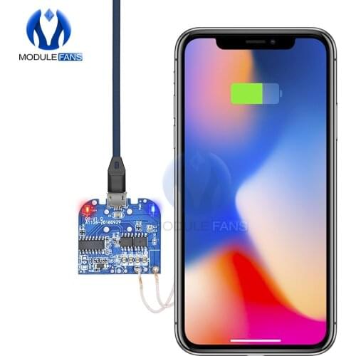 Standard Qi Wireless Charging Transmitter Charger Module For Micro USB Mobile Phone Charger Board DC 5V 10W Diy Electronic
