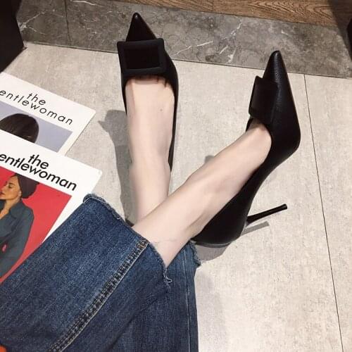 Women Pumps Female High Heels Women Shoes Pointed Toe Dress Shoes Soft Thin Heel Wedding Shoes New Arrival W32-14