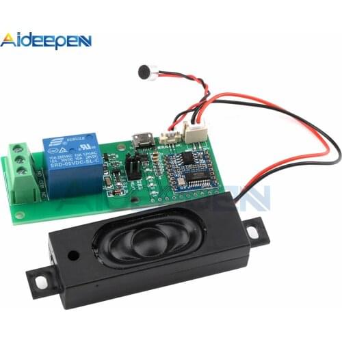 HLK-V20 Intelligent Voice Recognition Chip Control Module Serial Port Module Custom Wake-up Word Voice Control Switch Module