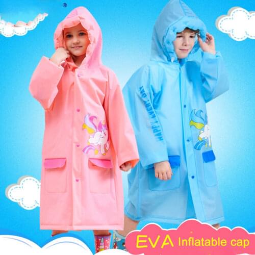 Thicken environmental protection bag child raincoat EVA outdoor travel student poncho 36