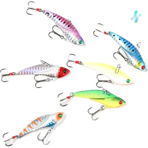 Full Metal VIB Fishing Lure 25g 7.5cm Sinking Fishing Lures Vibration Isca Artificial Bait Winter Ice Fishing Hard Bait Swimbait