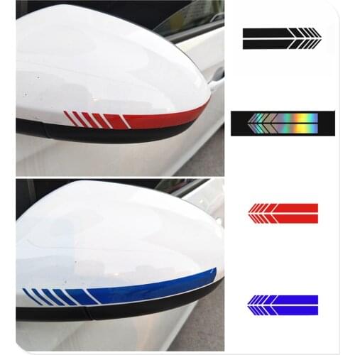 1 pair of car rearview mirrors Side stripe sticker auto styling for BMW 5-series X7 X1 M760Li 635d 120d 120i 740Le iX3 i3s i3