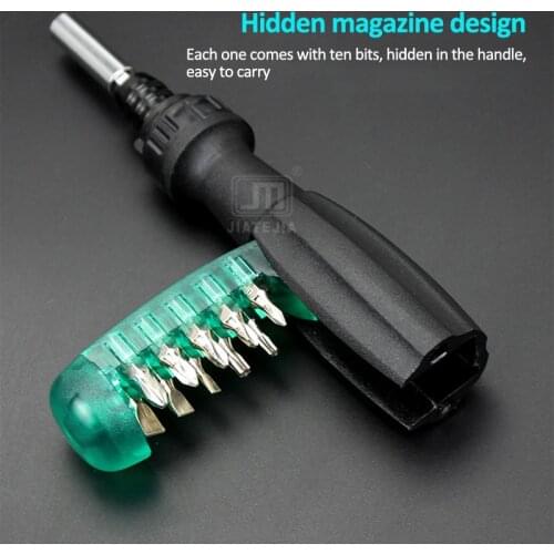 10 in 1 Ratchet Screwdriver Combination Set Precision Screwdriver Set Phillips/Slotted/Torx Ratchet Screwdriver Bits Repair Tool